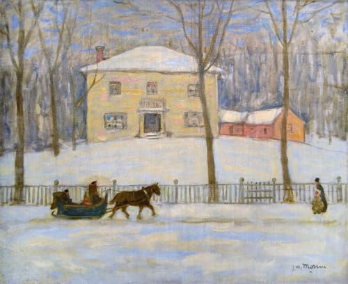 Peintre image sur toile l'Old Holton House Montréal : habillez un grand mur vide en 60x90cm