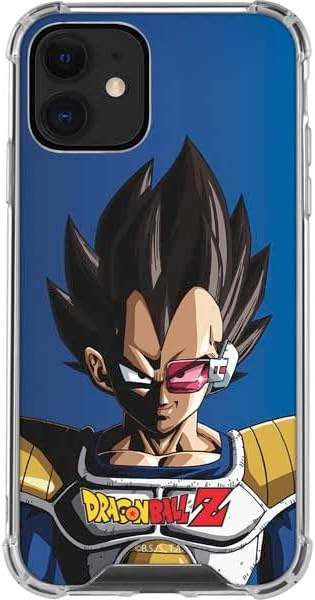 Skinit Clear Phone Case Compatible with iPhone 12 Mini - Officially Licensed Dragon Ball Z Vegeta Portrait Design