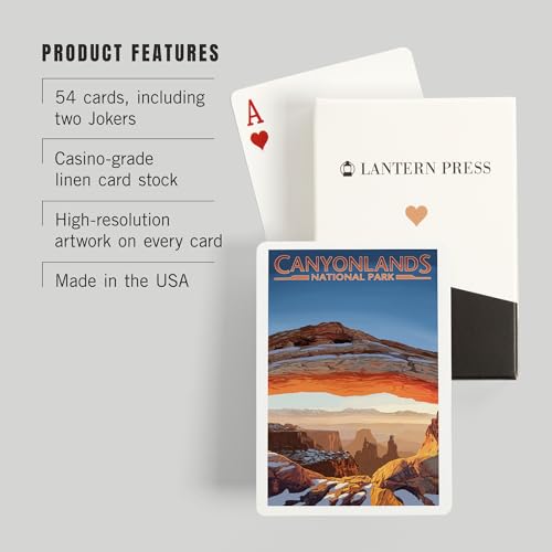Baraja de cartas Póker Lantern Press 52 cartas miniatura 3
