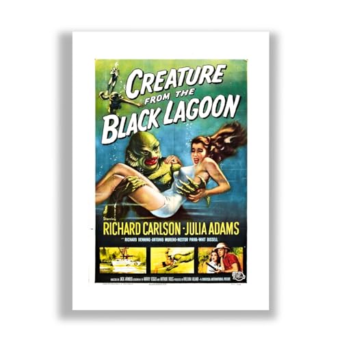 Poster Créature du lagon noir grand format impression d'art semi-brillante