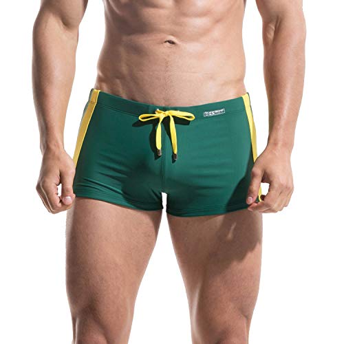 Men's Safe Drawstrings Swimwear Pouch Swimsuit Swimming Trunks Free pad Inside - Main Image