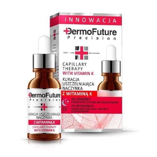 Dermofuture - Serum antiarrugas con vitamina K contra los abundantes capilares rojos, 20 ml