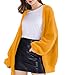 QUALFORT Cardigan Sweaters for Women 100% Cotton Button-Down Oversized Knit Outerwear Fall Tops for Women 2026