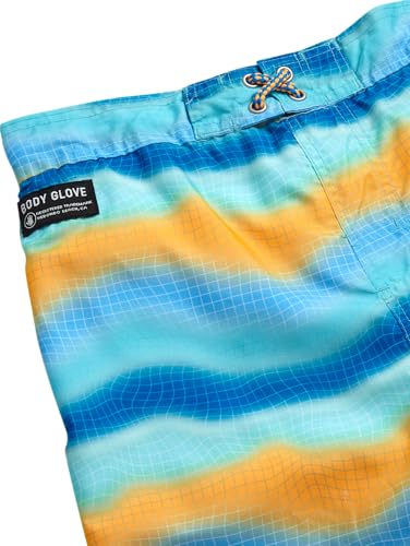 Body Glove Boys Swim Set - 4 Piece UPF 50+ Swim Trunks and Rash Guard for Boys Kids Swimwear Set (Sizes: 4-12)4