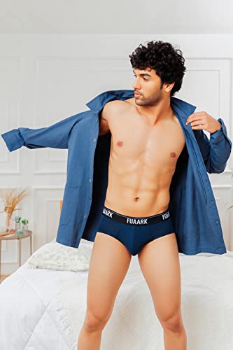 Image of FUAARK Men's Underwear Micro Modal Brief with Stretchy Fabric, Anti-Bacterial and Anti-Roll Waistband