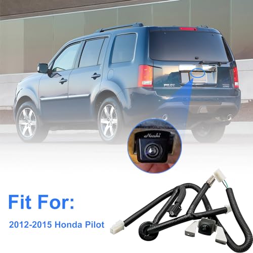 Image of MOHANO Car Rear View Backup Camera HD Fit for 2012-2015 Honda Pilot, Park Assist Backup Camera Trajectory Replace OE# 39530SZAA01