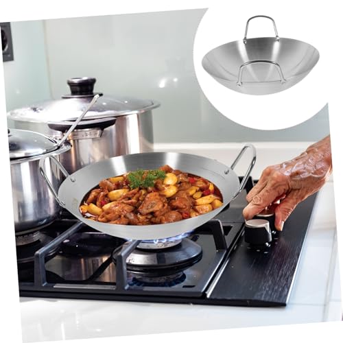Wok de Acero Inoxidable BESTOYARD con Doble Asa miniatura 7