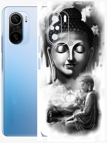 Image of AtOdds - Full Body Back Screen Guard Protector Film - Lamination Wrap Skin Sticker Compatible with XIAOMI Mi 11X PRO | Scratchproof Matte Finish (Buddha)