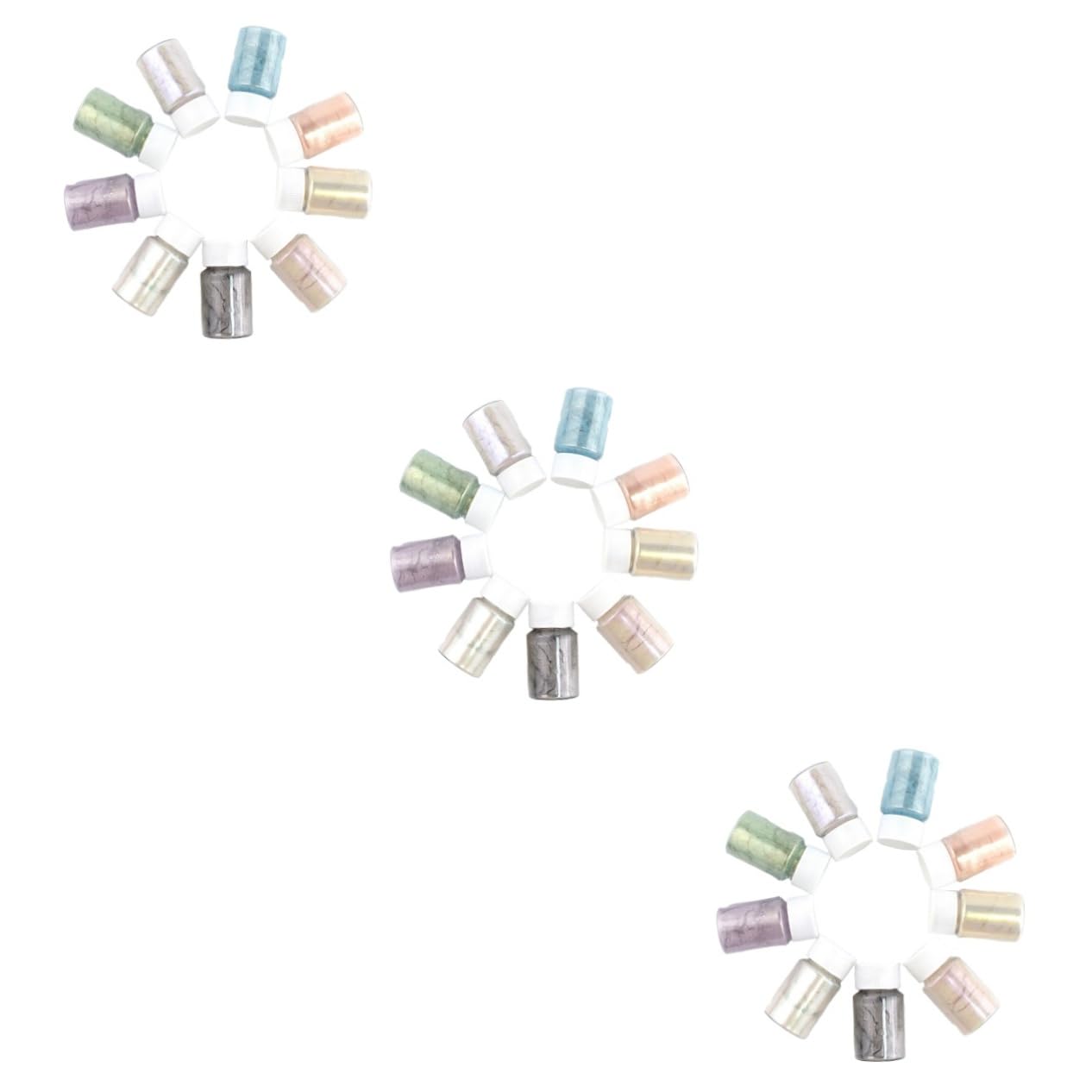 27piezas De Polvo De Mica Para Resina Epóxica Colorantes Para Manualidades y Cosméticos Pigmentos Suaves Para Jabones y De Baño