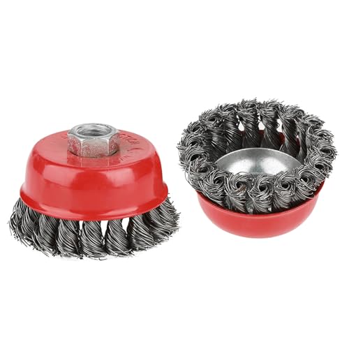 Image of GOTOTOP Wire Brush for Drill 4-Pack, Angle Grinder Steel Paint Removal Tool for Preparation
