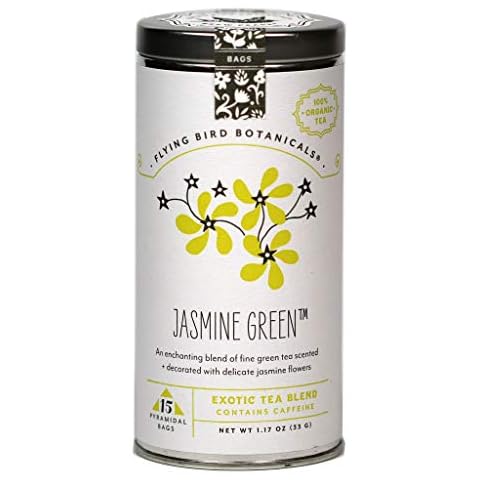 FLYING BIRD BOTANICALS Jasmine Green Tea, 15 CT Cover