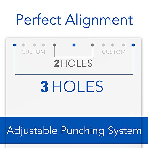 Swingline Heavy Duty Hole Punch, Hole Puncher, 40 Sheet Punch Capacity, Adjustable, 2-7 Holes, Black (74440) #TOP2