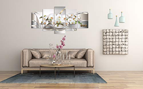Inzlove Large Size Flowers Canvas Paintings White Orchids Floral Wall Art Prints Pictures For Wall Decorations #TOP3