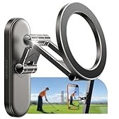 JOYROOM Upgraded Magnetic Golf Cart Phone Holder, [Tri-fold+All Alloy] Golf Gifts for Men Him Golfers dad, 2026 Golf Cart Accessories Compatible with MagSafe iPhone 17-12 for Club Car, EZGO, Yamaha