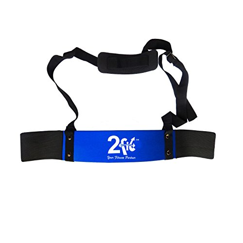 2Fit® Heavy Duty Arm Blaster Body Building Bomber Bicep Curl Triceps Blue