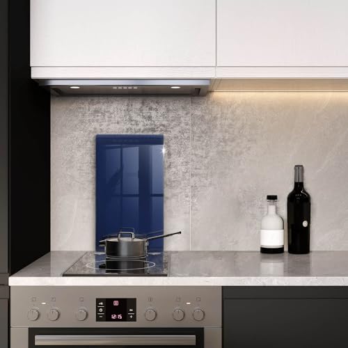Protection Plaque Cuisson induction 30x52cm pour éviter rayures planche bleue - 4