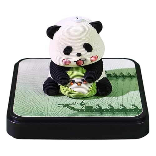Calendrier 3D 2026 bloc-notes créatif et porte-stylo papier détachable panda