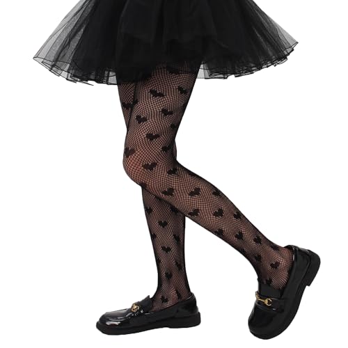 Girls Lace Fishnet Tights Toddler Sheer Patterned Stockings Hollow Dance Pantyhose for Kids Halloween Tights4