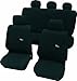 Produktbild Cartrend 60214 Nero Black Sitzbezug-Komplettset, Schwarz, mit Dokunaht, Seitenairbag-geeignet, 11 Teile
