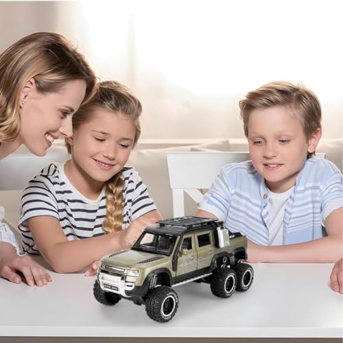 Image of Scale Exclusive Alloy Metal Pull Back | Die-cast Car Model with Sound Light Mini Auto Toy for Kids Metal Model Toy Car with Sound and Light (1:24 Scale def 6x6 -Green)