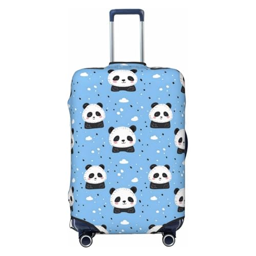 Luggage Cover - Panda Cute Cartoon Print Travel Suitcase Covers For Luggage, High Elasticity Suit Case Cover Protector Fits 18-32 Inch
