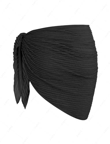 Image of ZAFUL Boho Beach Cover Ups for Women Sarong Coverups Sheer Bikini Chiffon Wraps Skirts for Swimwear