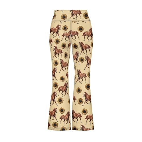 Image of Girls Flare Leggings Cute Bell Bottoms for Teen Girls Wide Leg Sweatpants for 5-14 T
