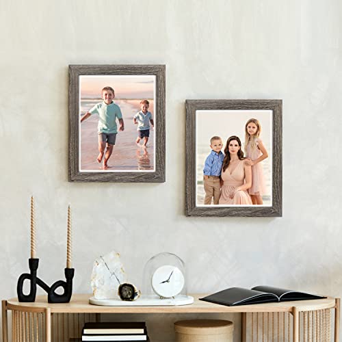 Nuolan 5X7 Picture Frame Rustic Gray Wood Pattern Art Photo Frames 6 Packs For Wall Or Tabletop Display (Nl-Pf5X7-Rg) #TOP2