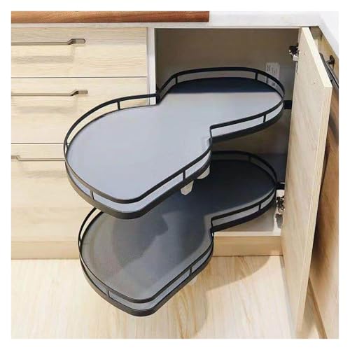 bandeja extraible armario Bandeja Giratoria Para Mueble Esquinero De Cocina, Para Muebles De Cocina Y Baño, Organizador De Dos Niveles, Para Puertas Con Apertura Izquierda/derecha(Left-opening,1000)