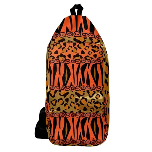 Sac à dos à bandoulière guépard et tigre pour un style urbain unique au quotidien