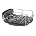 Polder KTH-615 Dish Rack, 4 PC Combo– Advantage System Includes Rack, Drain Tray, Removable Drying Tray & Cutlery Holder – Stainless Steel & Plastic