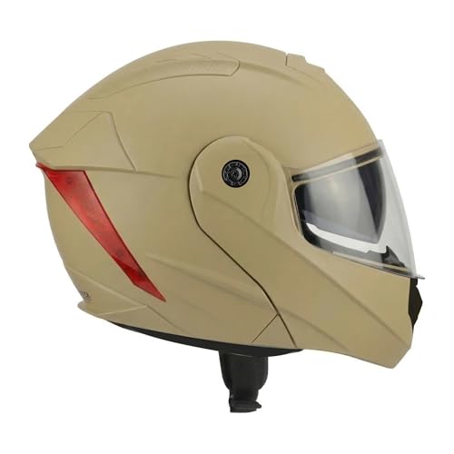 Image of Rydr AC Dx Flip-Up Full Face Motorbike Helmet | | Durable Two-Wheeler Helmet for Men and Women | Comfortable Fit with Air Ventilation for Safe Bike & Scooter Riding