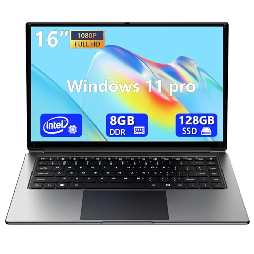 Portátil 16" - 8GB RAM, 128GB SSD, Pentium Quad-Core