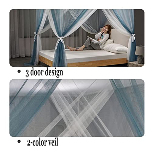 Moustiquaire de lit rose pour décorer une chambre double - 4
