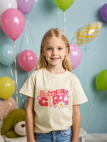 Birthday Girls Shirt 2nd 3rd 4th 5th 6th 7th 8th 9th Toddler Girl Birthday Outfit Kids Gift T-Shirts Party Tops4