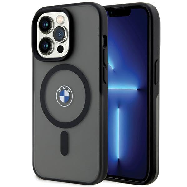 CG Mobile BMW BMHMP15LDSLK Coque Rigide pour iPhone 15 Pro 6,1" Noir IML Signature