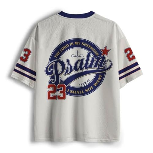 Graphic Tees Summer Novelty Women Men Oversized Psalm Christian Jersey2