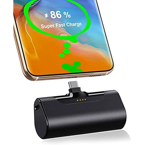 Cute Portable Charger Battery Pack 5200mAh Type C Fast Charge, Compatible for Samsung Galaxy A13/A22/A53/A03S/S9/S22, Google Pixel 6/6a/6Pro, Xiaomi Redmi, Nintendo Switch, OnePlus, Nokia etc Cover