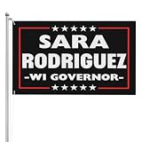 Sara Rodriguez for Governor Flag 2x3 Wisconsin 2026 Election Garden Flags 3-Ply Double Sided Banner Yard Signs