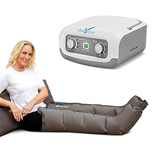 Venen Engel ® 4 Beinmassagegerät mit Beinmanschetten aus 4 Luftkammern – Venen Massagegerät für eine angenehme Gleitwellenmassage an den Beinen – Druck & Zeit unkompliziert einstellbar
