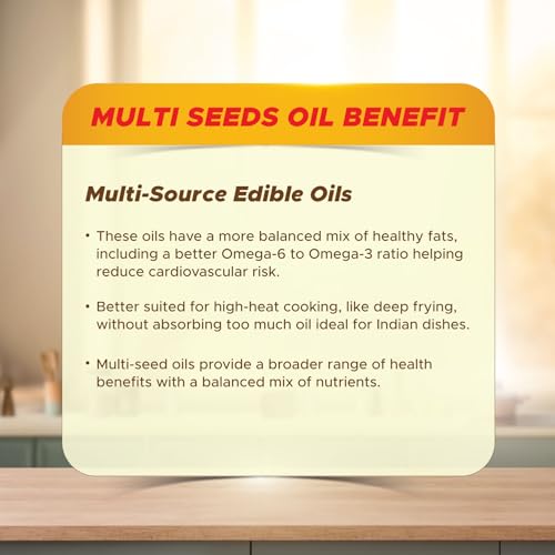 Image of Saffola Gold Refined Cooking oil | Power of 3 - Balance of Good Fats, Triple Anti-Oxidant System & Fortified with Vitamins | Multi-Source Edible Rice Bran & Sunflower Oil | 2 Litre Jar /1.82 Litre jar [weight may vary]