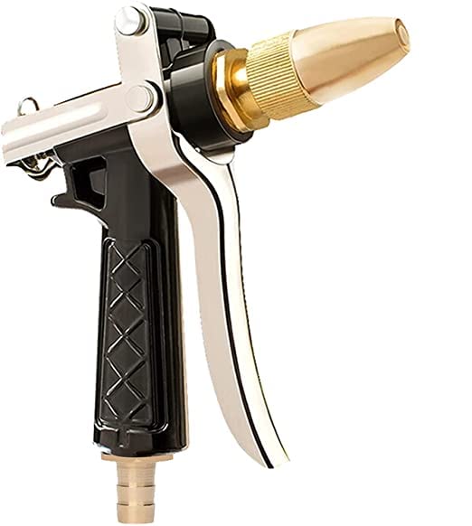 Piercell Metal Body, Metal Trigger & Brass Nozzle Water Spray Gun For Water Pipe | Non-Slip | Comfortable Grip | Multiple Spray Modes | Ideal Pipe Nozzle For Car Wash,Gardening,& Other Uses (Trigger Brass Nozzle) (B0C6MP6QBL) Amazon Price History, Amazon Price Tracker