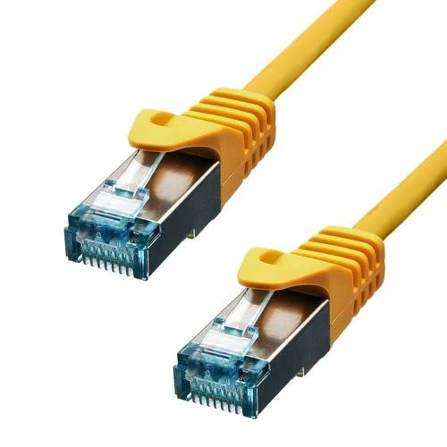 PROXTEND CAT6A S/FTP CU LSZH Ethernet Cable Yellow 50 cm - Image 2