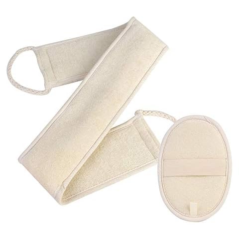 YOCZOX Natural Loofah Back Scrubber Set Cover