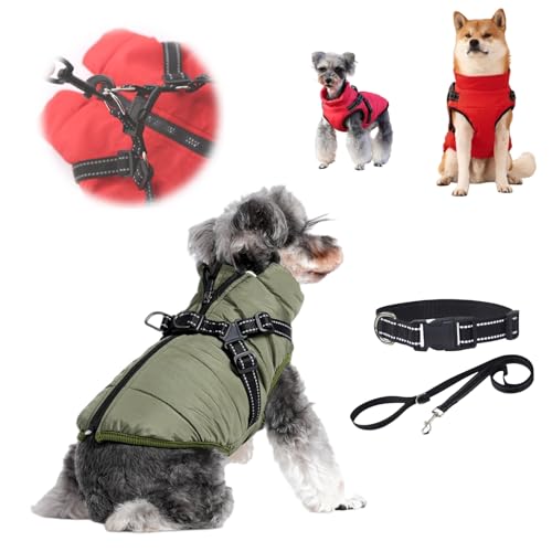 Doggie Design Classic Vintage Faux Brown Leather Bomber Jacket, X-Small