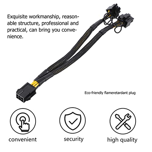Solución para alimentar GPU con el cable de extensión PCIe divisor de conector VILLCASE 2