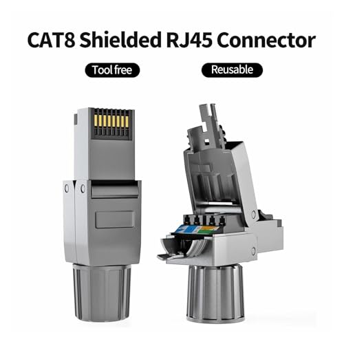 Fiche de terminaison modulaire RJ45 Ethernet Cat7 pour câble blindé