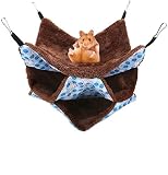 YOUTHINK Ferret Hammock, Three Layer Pet Small Animal Hanging Bed Cage Hammock Toy Fit for Rat Parro