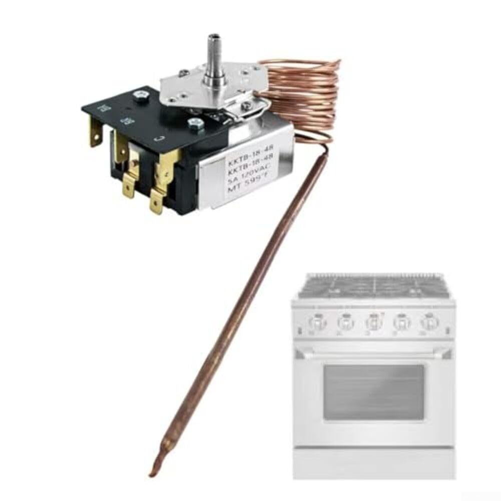Termostato Cocina Metal 599°F para rango Amplio Temperatura Termostato
