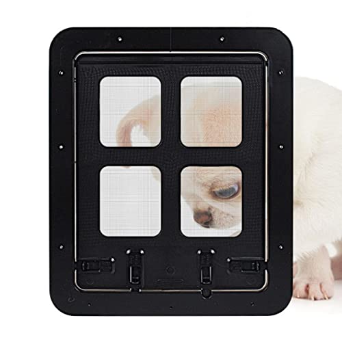 Leefasy Porta de Segurança para Animais de Estimação com de 4 Vias, Porta de Fechadura para Cães, Te